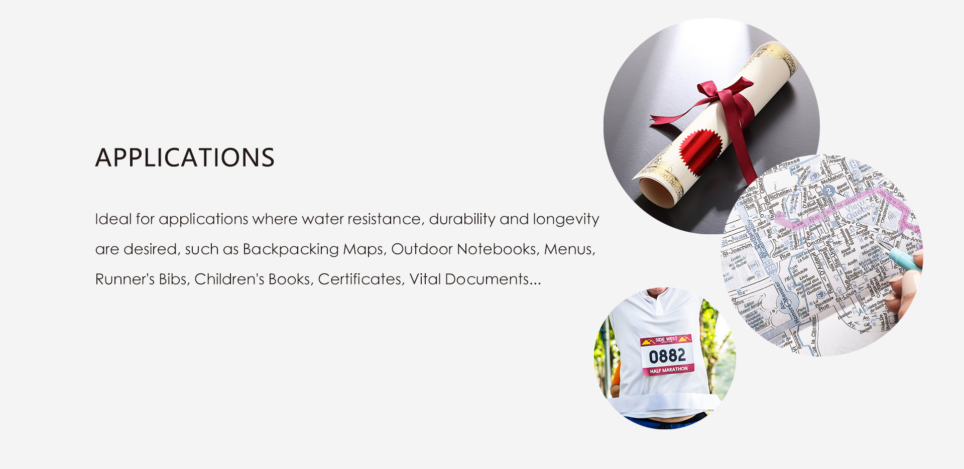 Laser Double Sided White Photo Film Application