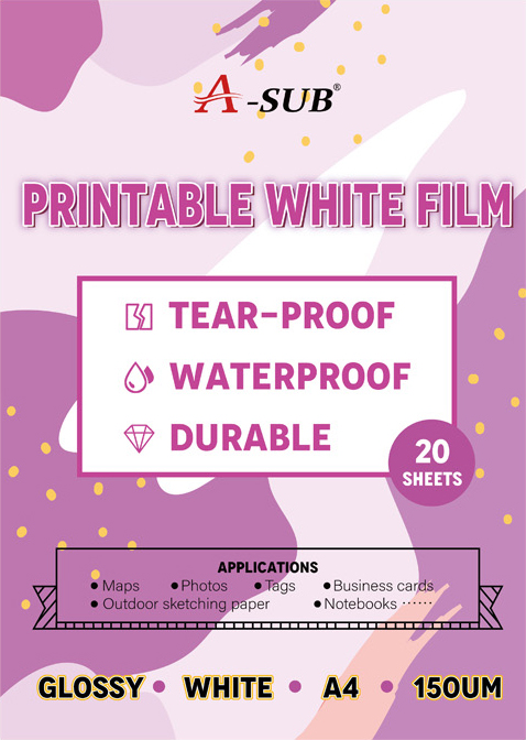 Inkjet Printable Glossy White Film