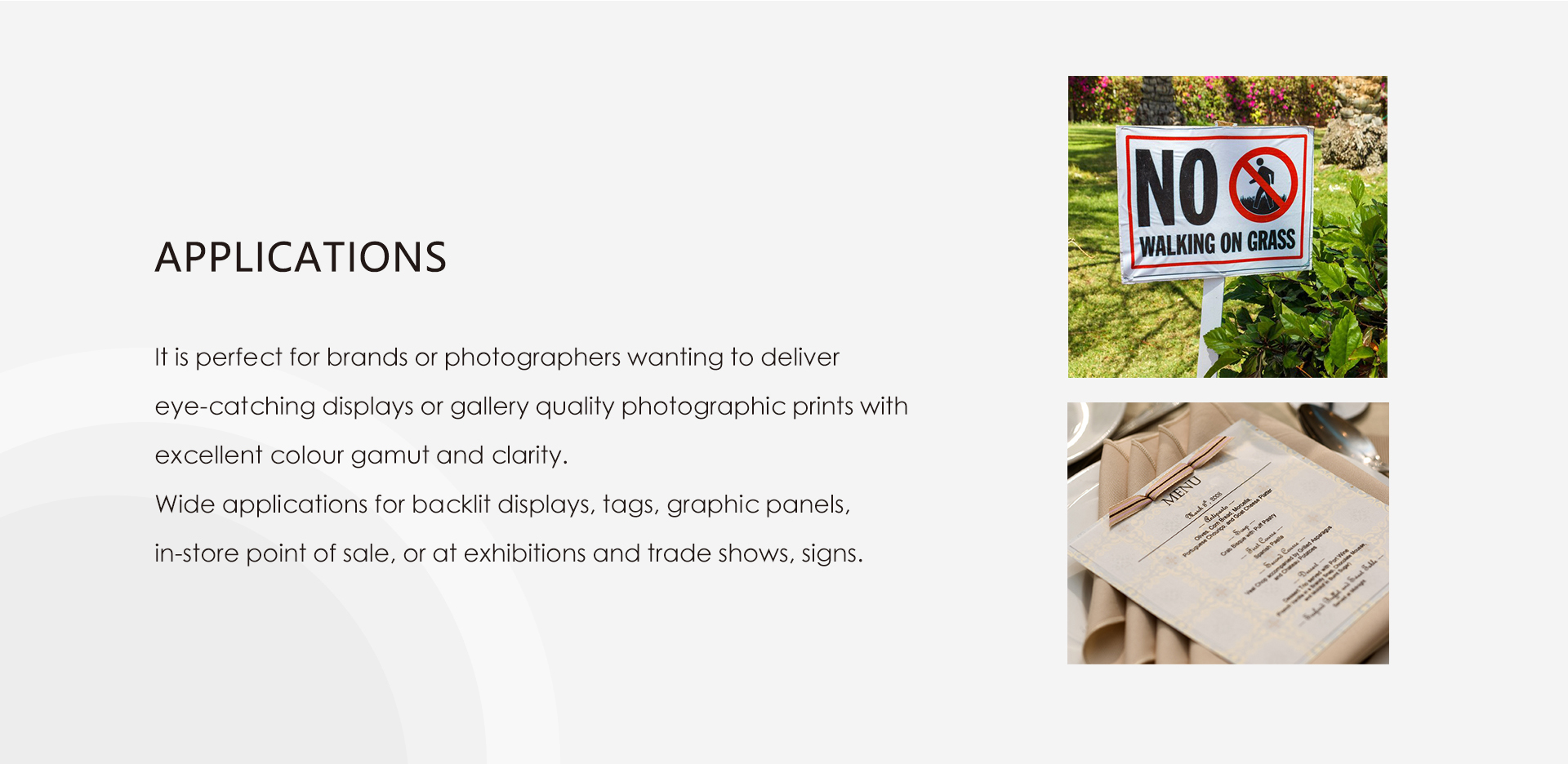 Double Sided Glossy Photo Film Application