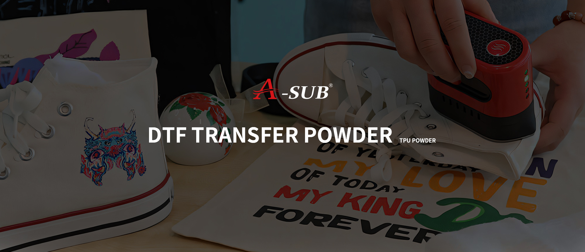 dtf tpu powder banner