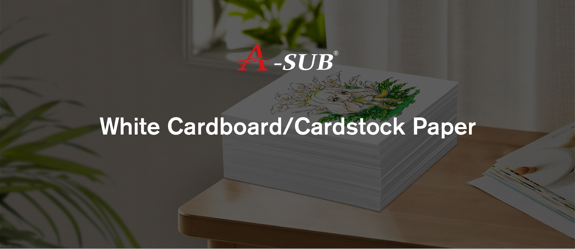 White Cardboard Paper Banner