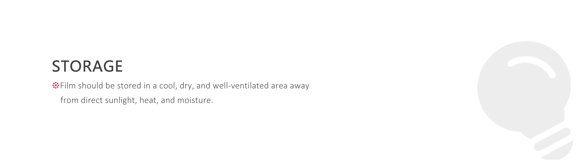 DTF PET Special Film Storage