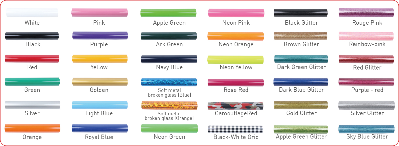 Product color number display