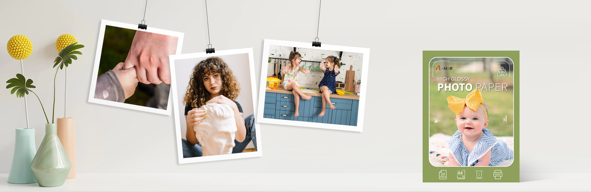 180gsm high glossy photo paper banner