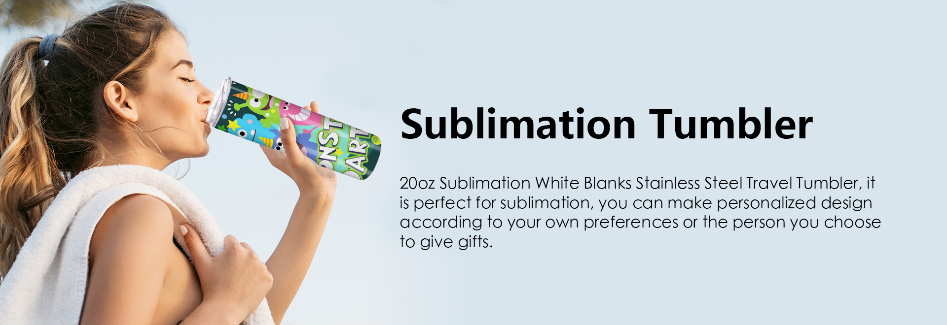 Blank Sublimation Tumblers Banner