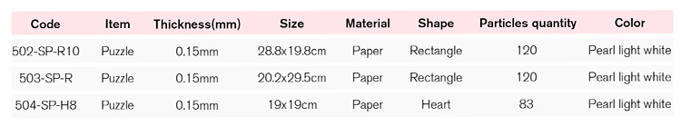 Sublimation Puzzle Blank Sheets