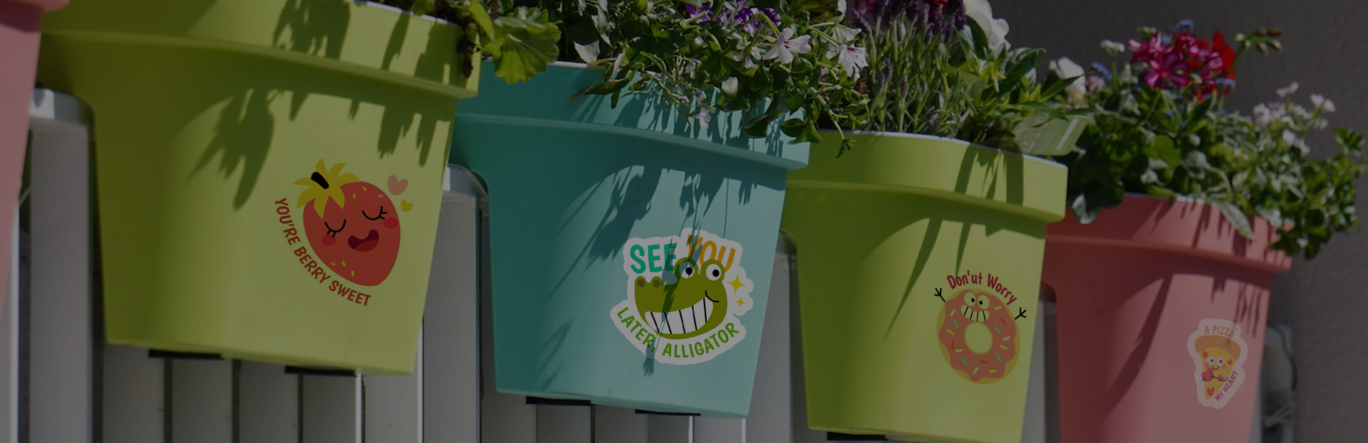 White Water Slide Decal Paper Banner