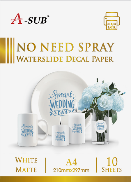 No Spray Inkjet Waterslide Decal Paper