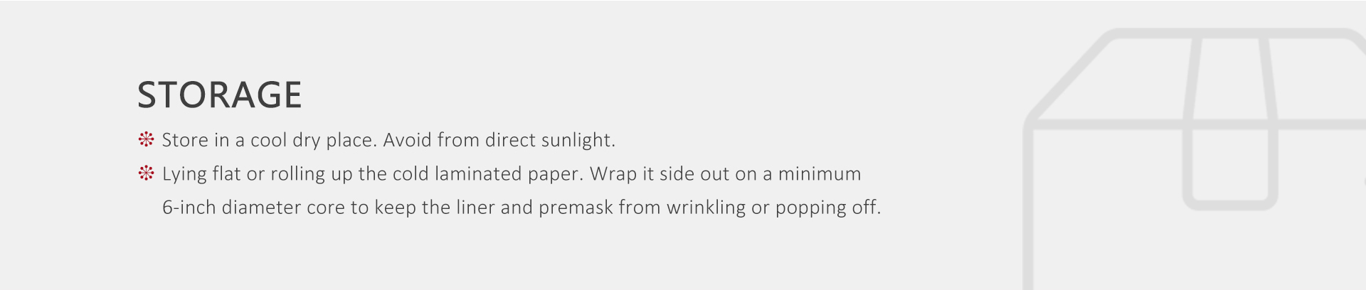 Cold Laminating Film Storage