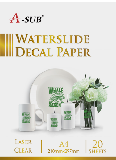 Clear Laser Water Slide Decal Paper