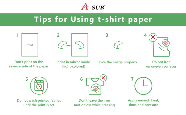 Tips for using A-SUB t-shirt transfer paper Tips for using A-SUB t-shirt transfer paper