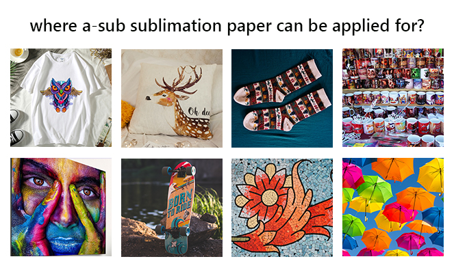 Application of sublimation paper Application of sublimation paper