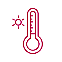 High temperature resistance icon